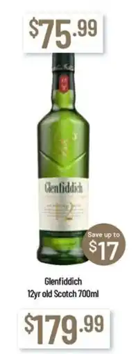 Chambers Cellars Glenfiddich 12yr old Scotch offer