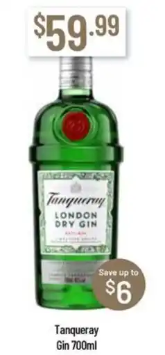 Chambers Cellars Tanqueray Gin offer