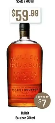 Chambers Cellars Bulleit Bourbon offer