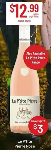 Chambers Cellars Le P'tite Pierre Rose offer