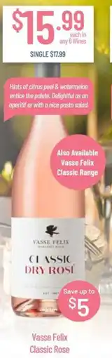 Chambers Cellars Vasse Felix Classic Rose offer