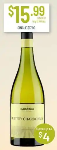 Chambers Cellars De Bortoli Buttery Chardonnay offer