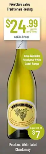 Chambers Cellars Petaluma White Label Chardonnay offer