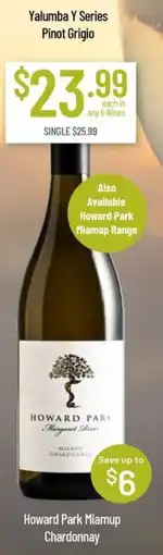 Chambers Cellars Howard Park Miamup Chardonnay offer