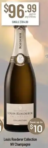 Chambers Cellars Louis Roederer Collection NV Champagne offer