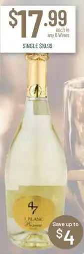 Chambers Cellars 47 I Blanc Prosecco offer