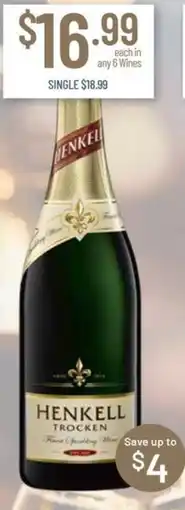 Chambers Cellars Henkell Trocken offer