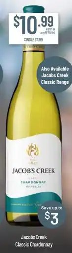 Chambers Cellars Jacobs Creek Classic Chardonnay offer
