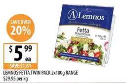 Supabarn Lemnos Fetta Twin Pack offer