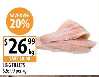 Supabarn Ling Fillets offer