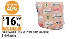Supabarn Borrowdale Organic Pork Belly Portions offer