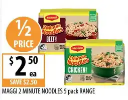 Supabarn Maggi 2 Minute Noodles offer