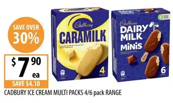 Supabarn Cadbury Ice Cream Multi Packs offer