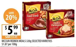 Supabarn McCain Redbox Meals 320g Selected Varieties offer