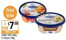 Supabarn Chris' Dips offer