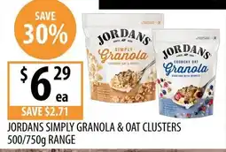 Supabarn Jordans Simply Granola & Oat Clusters offer