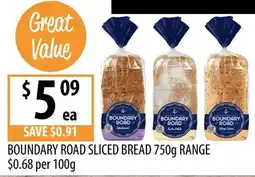 Supabarn Boundary Road Sliced Bread offer