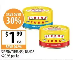 Supabarn Sirena Tuna offer