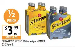 Supabarn Schweppes Mixers offer