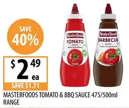 Supabarn Masterfoods Tomato & BBQ Sauce offer