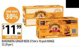 Supabarn Bundaberg Ginger Beer offer