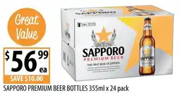 Supabarn Sapporo Premium Beer Bottles offer