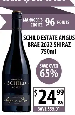Supabarn Schild Estate Angus Brae 2022 Shiraz offer