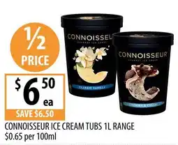 Supabarn Connoisseur Ice Cream Tubs offer