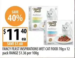 Supabarn Fancy Feast Inspirations Wet Cat Food offer
