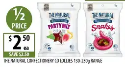 Supabarn The Natural Confectionery Co Lollies offer