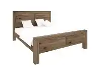 LivingStyles Horsens Acacia Timber Bed, Double offer