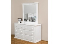 Fairmont Wooden 6 Drawer Dresser with Mirror