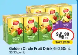 IGA Golden Circle Fruit Drink offer