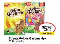 IGA Streets Golden Gaytime 4pk offer