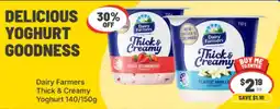 IGA Dairy Farmers Thick & Creamy Yoghurt offer