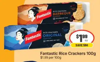 IGA Fantastic Rice Crackers offer