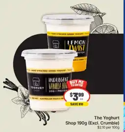 IGA The Yoghurt Shop Indulgent Vanilla Bean offer