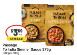 IGA Passage To India Simmer Sauce offer