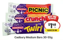 IGA Cadbury Medium Bars offer