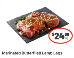 IGA Marinated Butterflyed Lamb Legs offer