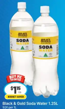 IGA Black & Gold Soda Water offer