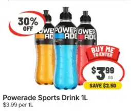 IGA Powerade Sports Drink 1L offer