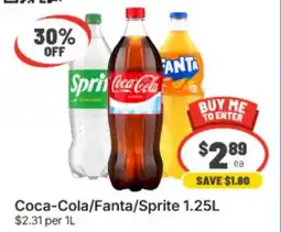 IGA Coca-Cola/Fanta/Sprite offer