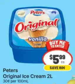 IGA Peters Original Ice Cream offer