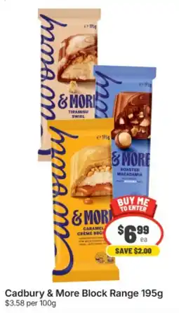 IGA Cadbury & More Block Range offer
