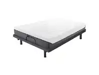 Fairlane Adjustable Motion Bed Base with Bravo Gel Infused Memory Foam Plush Mattress, Long Single