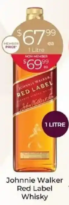 IGA Liquor Johnnie Walker Red Label Whisky offer