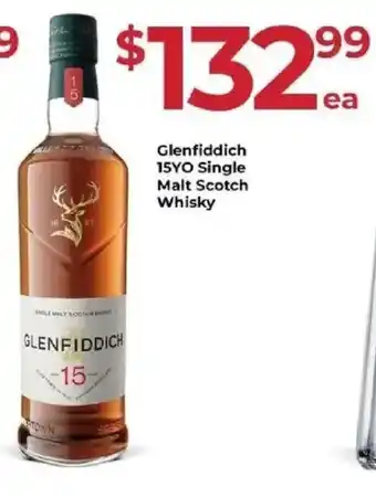 Glenfiddich 15YO Single Malt Scotch Whisky