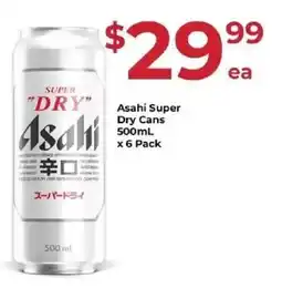 IGA Liquor Asahi Super Dry Cans offer