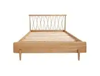 LivingStyles Wolake Ash Timber Bed, Queen offer